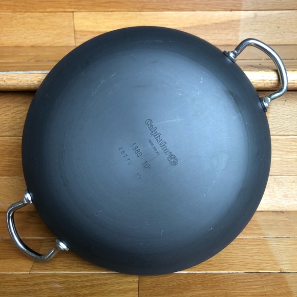 10” CALPHALON 1380 Sauté Pan Saute Pan Double Handle Frying Pan - Picture 5 of 16